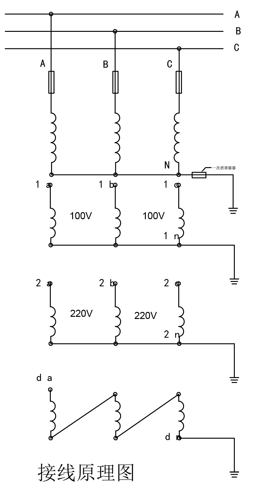 JSZY16-10R電壓互感器原理圖