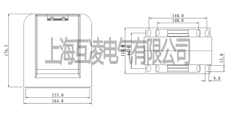 380/100 0.5 30va 安裝尺寸圖